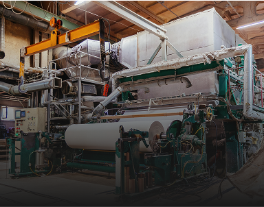Paper manufacturing equipment.