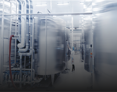 A food or beverage industrial processing facility. 